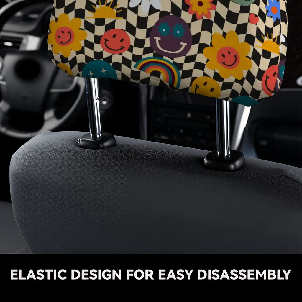 Car Headrest Cover 2pcs