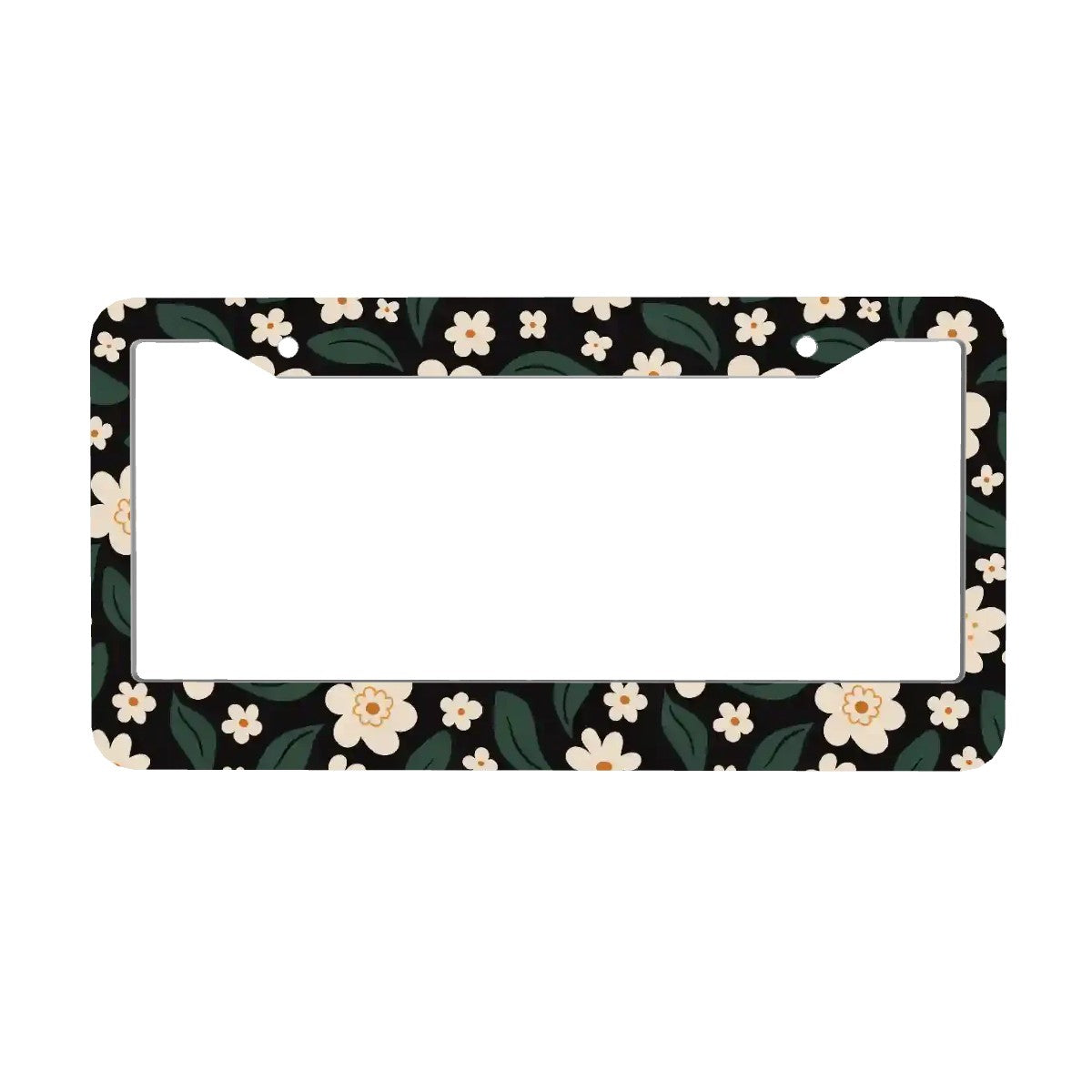 2-Hole Round License Plate Frames 2 pcs