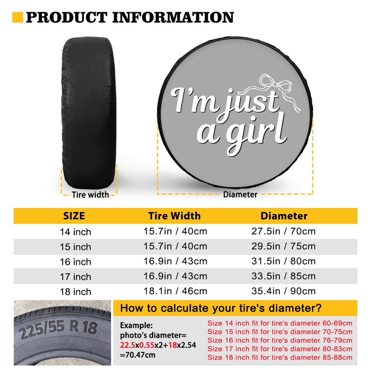 Universal Spare Tire Cover