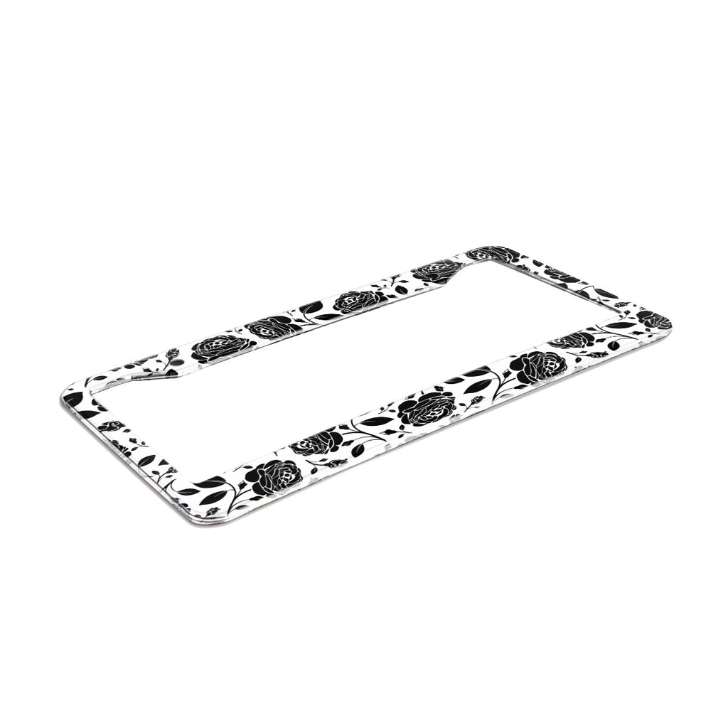 2-Hole Round License Plate Frames 2 pcs