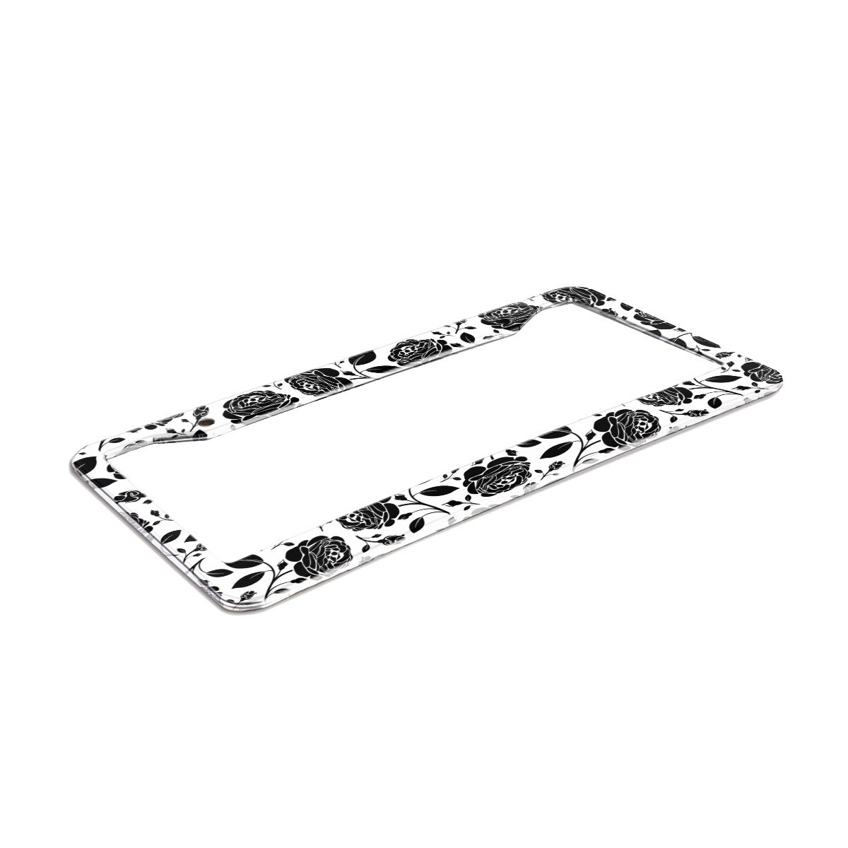 2-Hole Round License Plate Frames 2 pcs