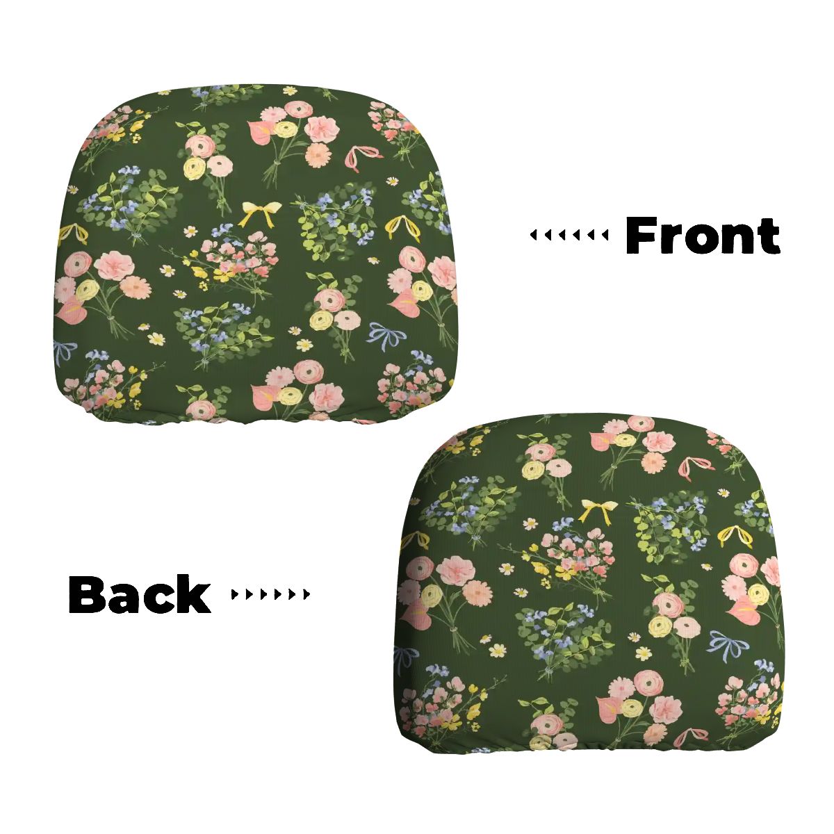 Car Headrest Cover 2pcs
