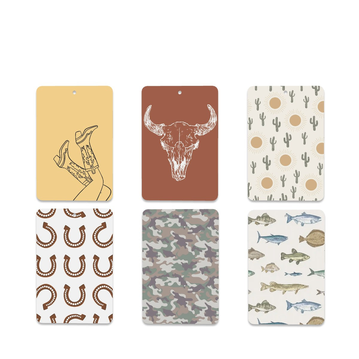 Rectangle Car Air Freshener Cards 6 Pieces