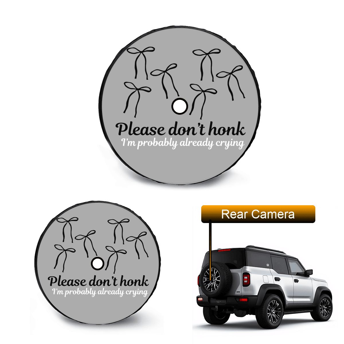 Spare Tire Cover with Camera Hole