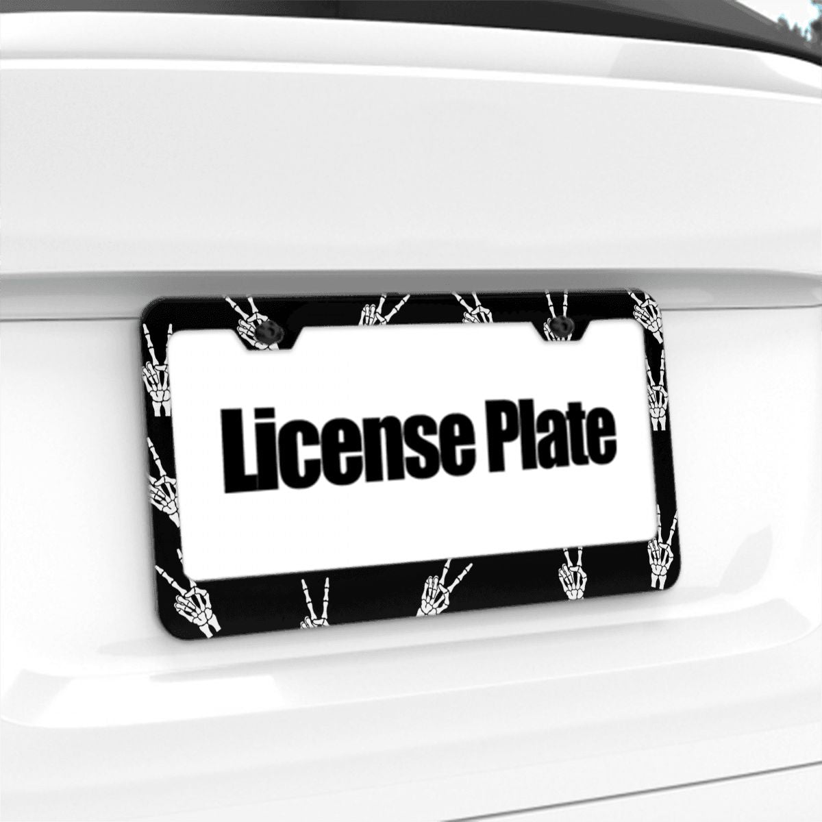 2-Hole Oval License Plate Frames 2 pcs