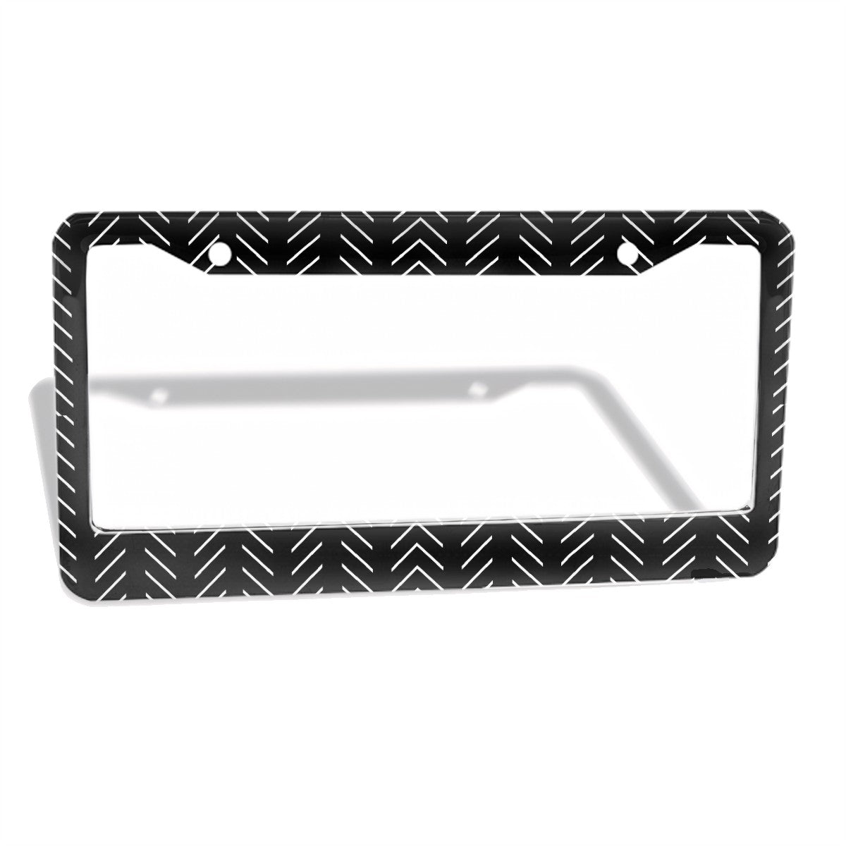 2-Hole Round License Plate Frames 2 pcs