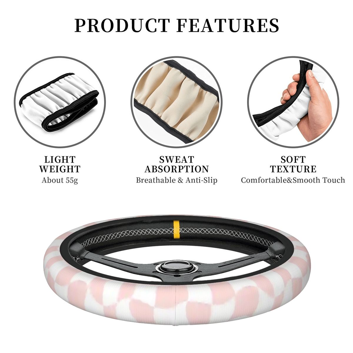 Thickened Elastic Car Steering Wheel Cover