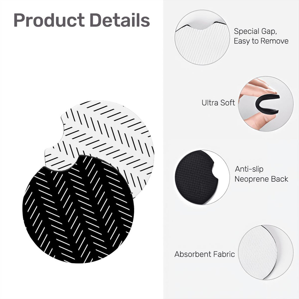 Neoprene Car Coasters 2 pcs