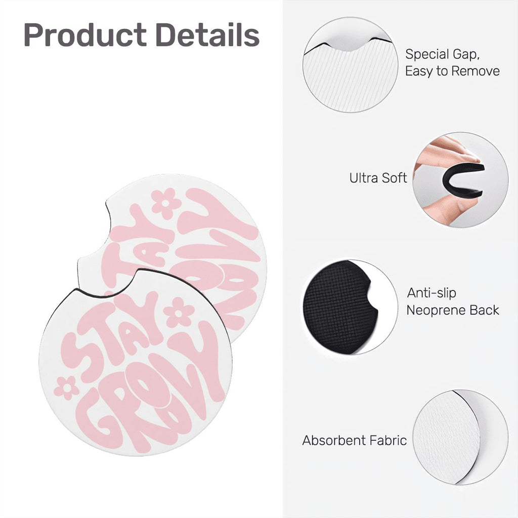 Neoprene Car Coasters 2 pcs