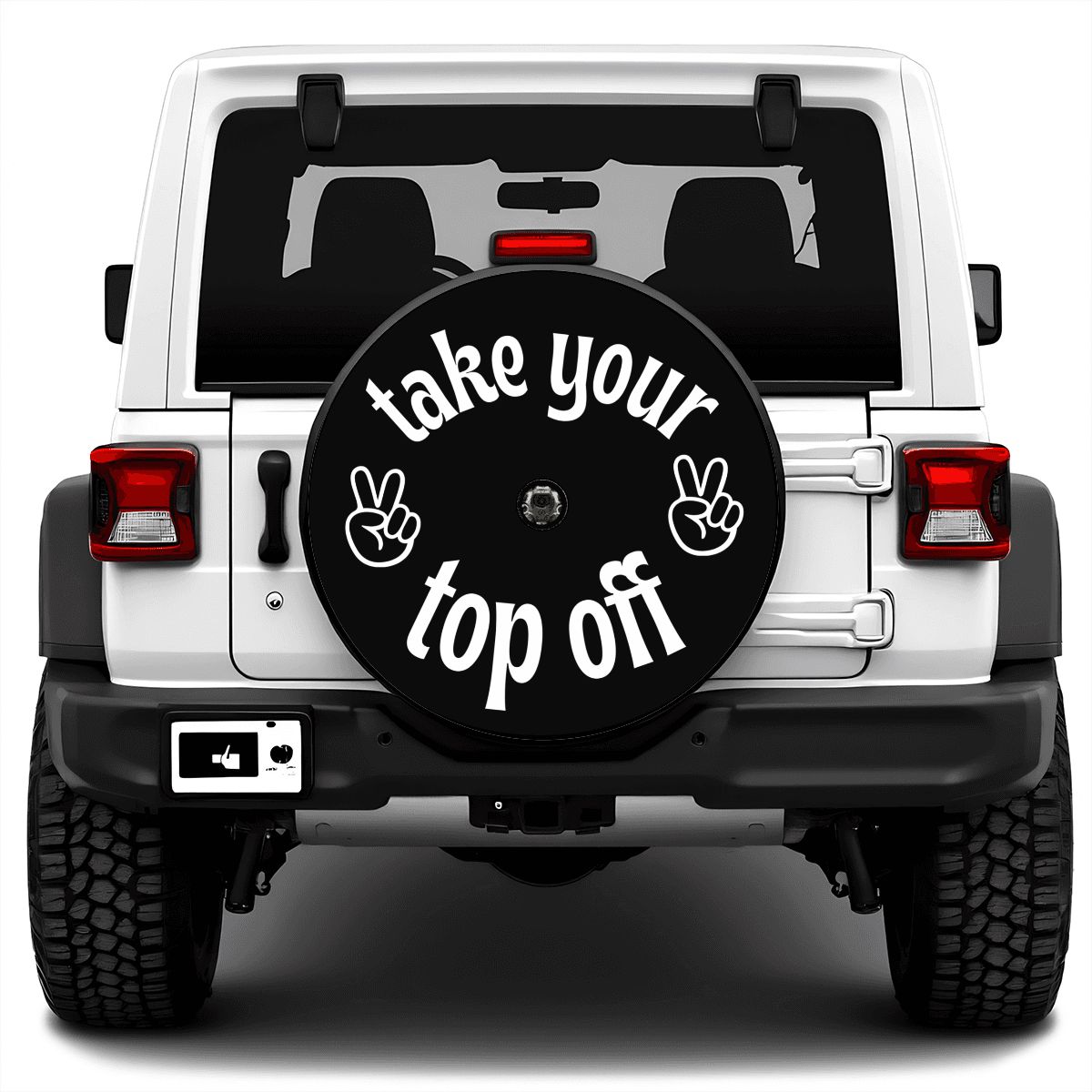Spare Tire Cover with Camera Hole