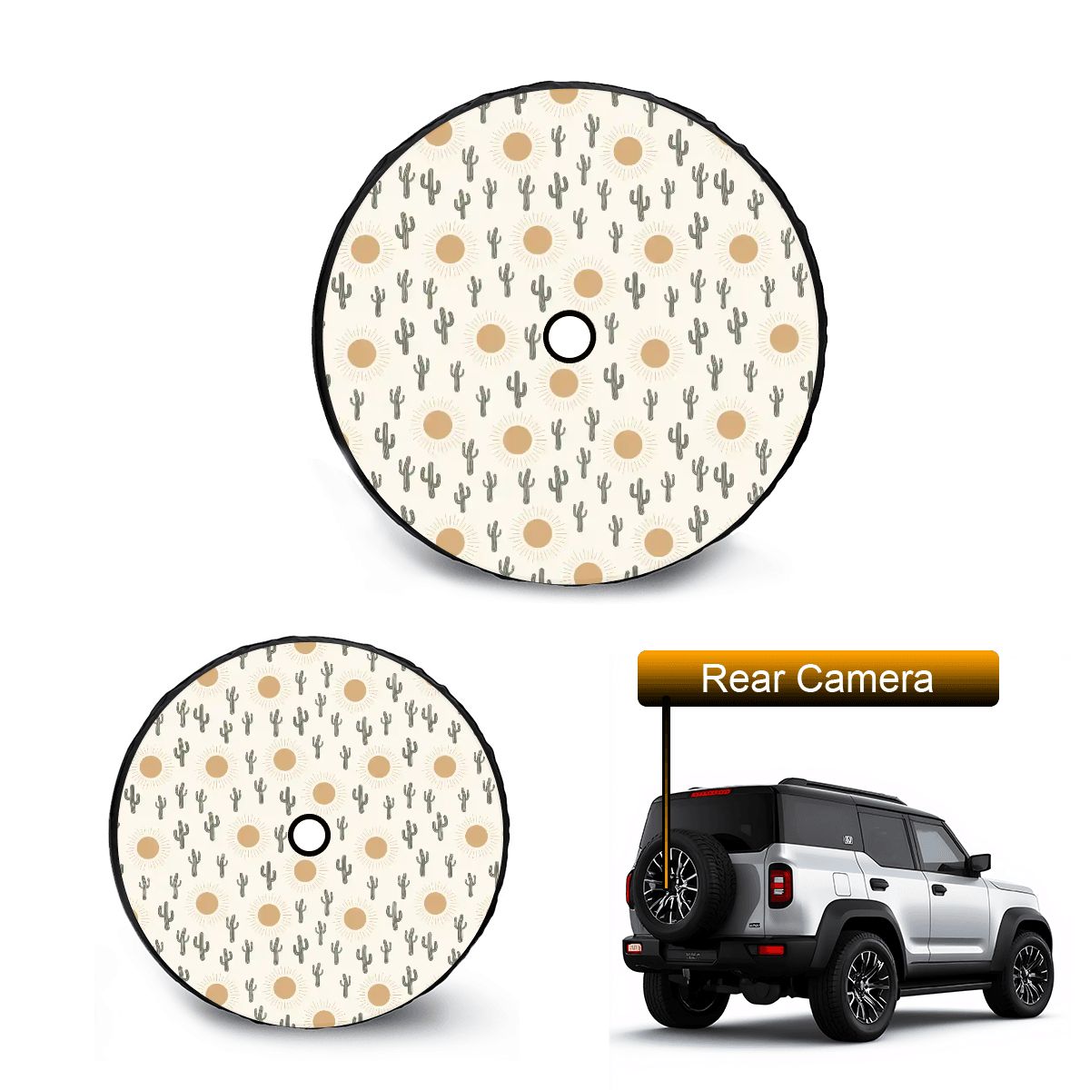 Spare Tire Cover with Camera Hole