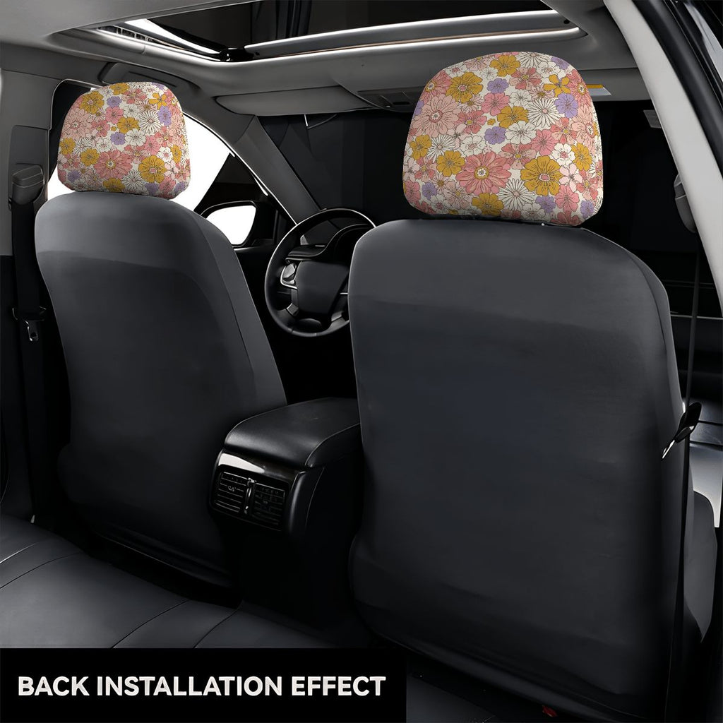 Car Headrest Cover 2pcs