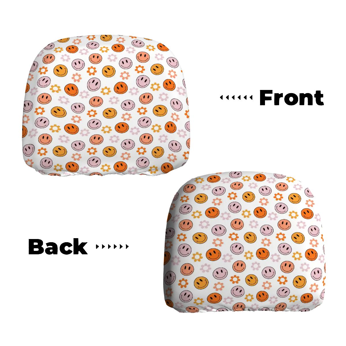 Car Headrest Cover 2pcs