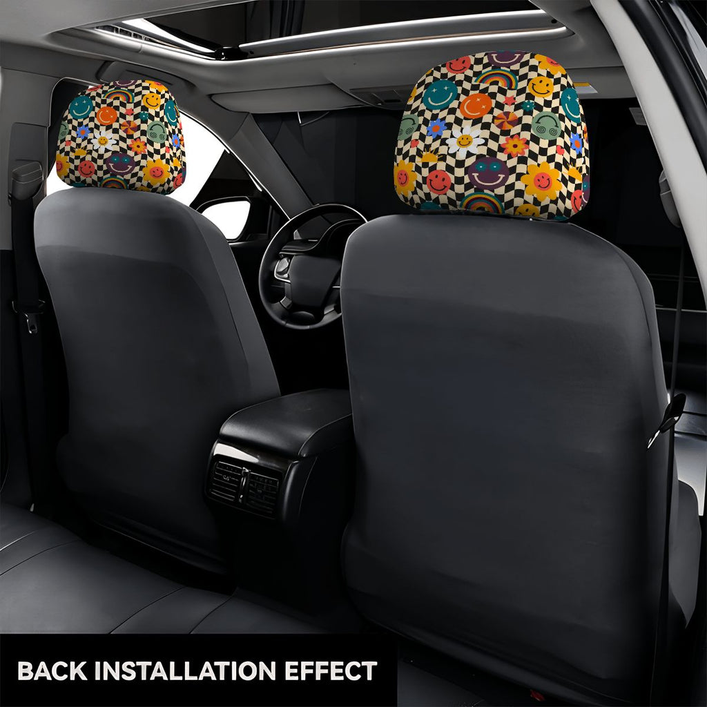 Car Headrest Cover 2pcs