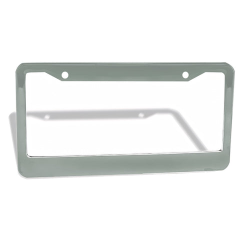 2-Hole Round License Plate Frames 2 pcs