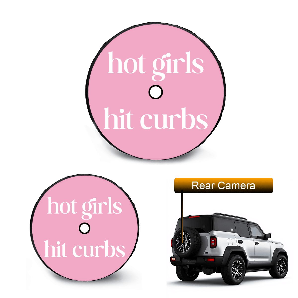 Spare Tire Cover with Camera Hole
