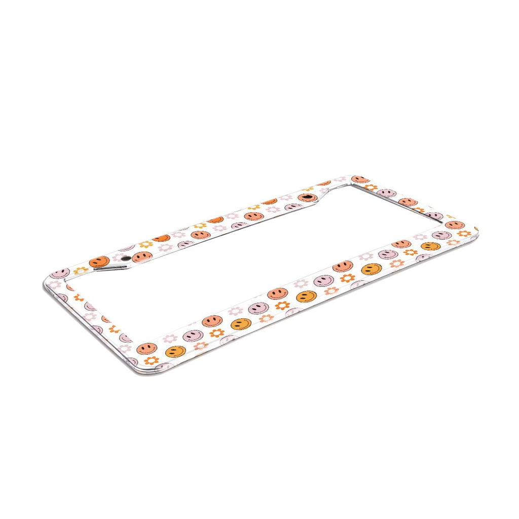 2-Hole Round License Plate Frames 2 pcs