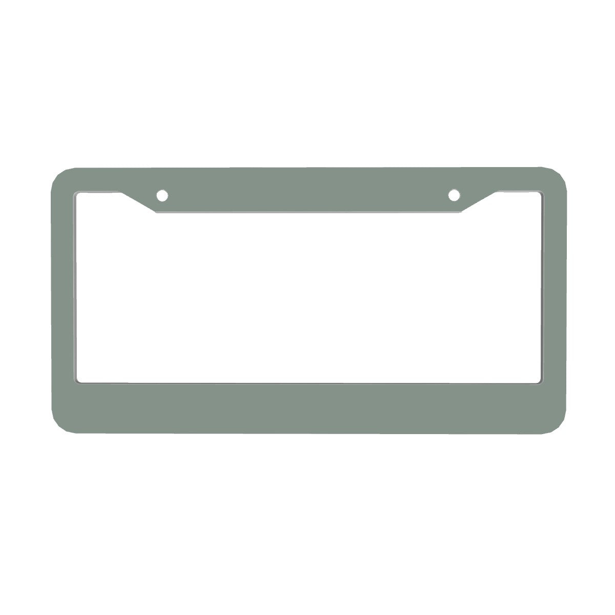 2-Hole Round License Plate Frames 2 pcs