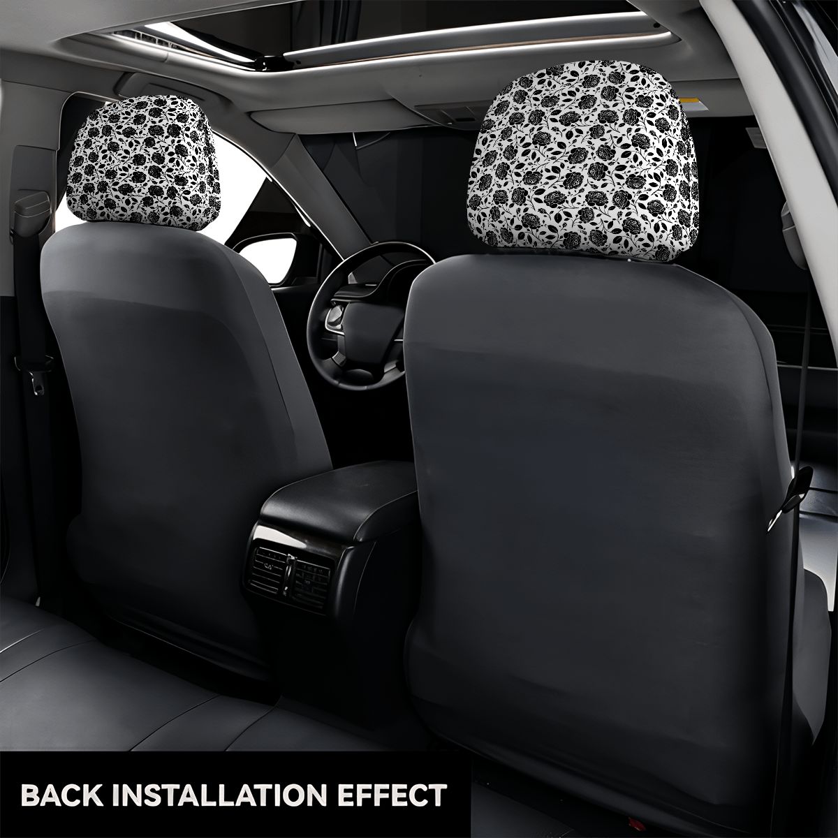 Car Headrest Cover 2pcs