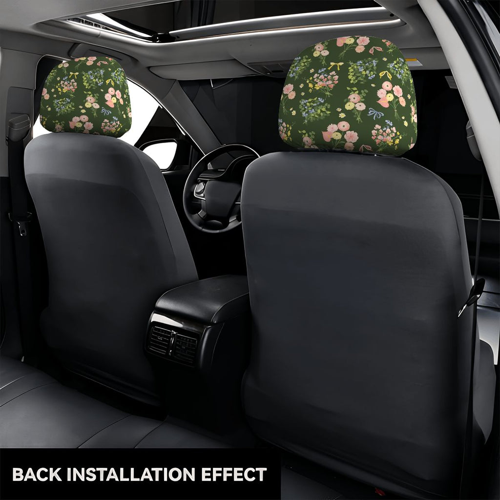 Car Headrest Cover 2pcs