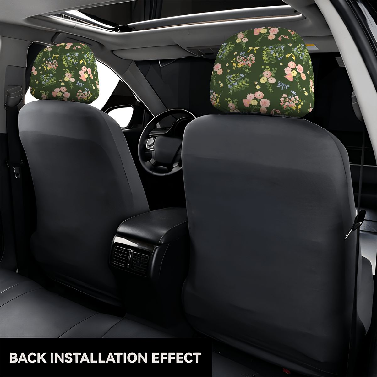 Car Headrest Cover 2pcs