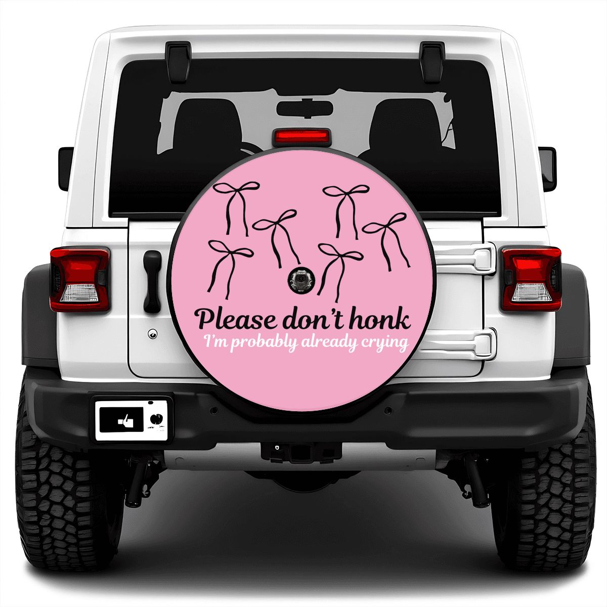 Spare Tire Cover with Camera Hole