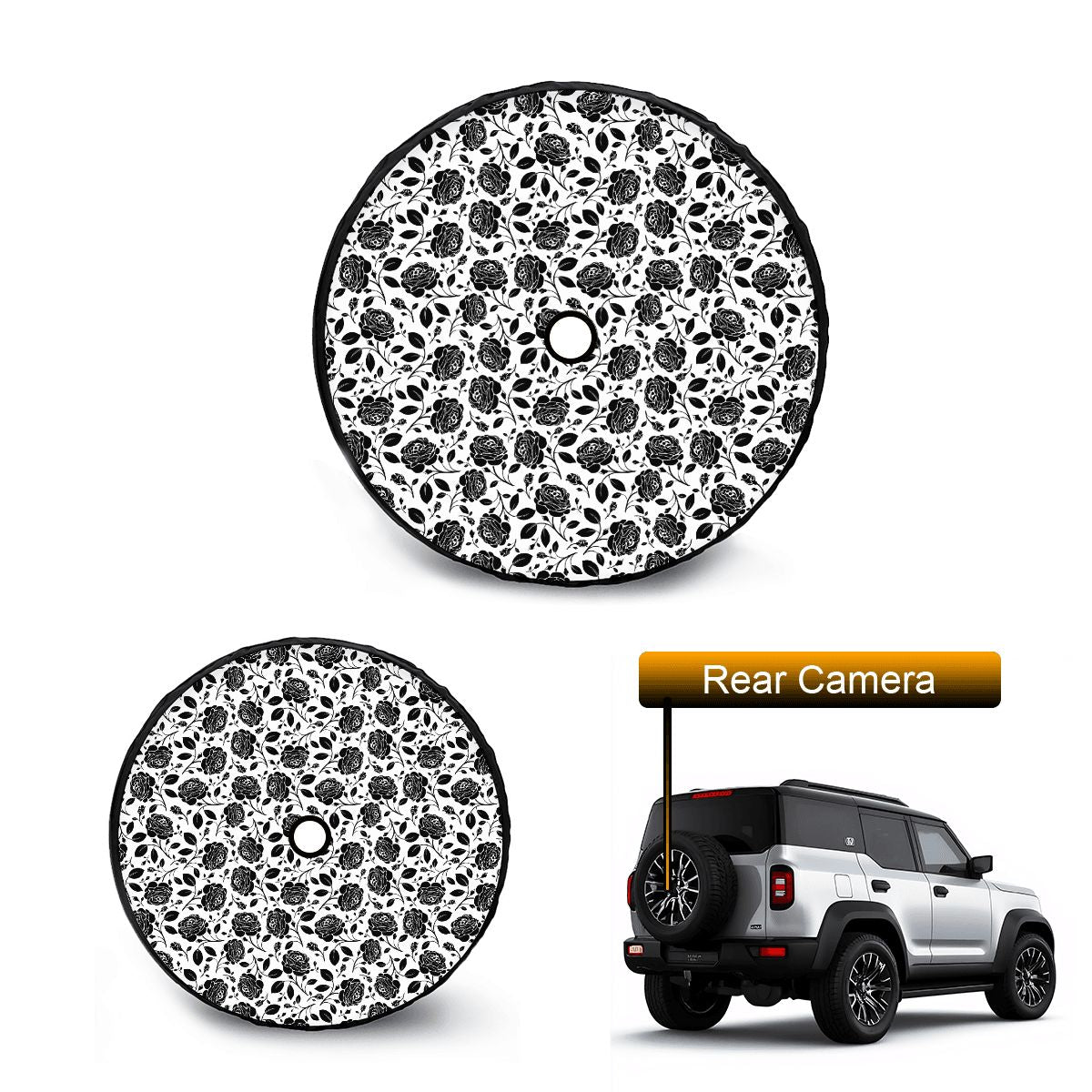 Spare Tire Cover with Camera Hole