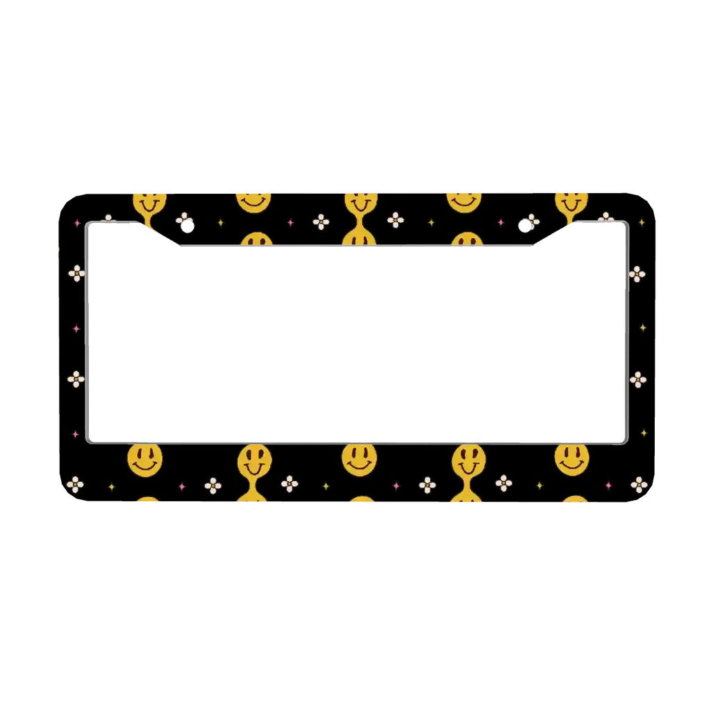 2-Hole Round License Plate Frames 2 pcs