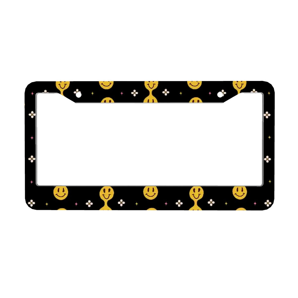 2-Hole Round License Plate Frames 2 pcs