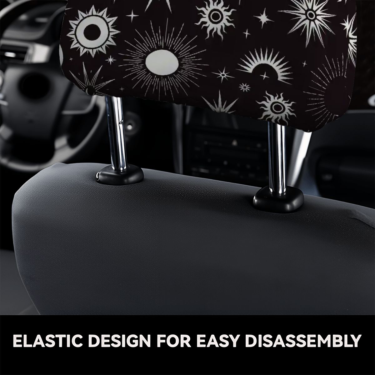 Car Headrest Cover 2pcs