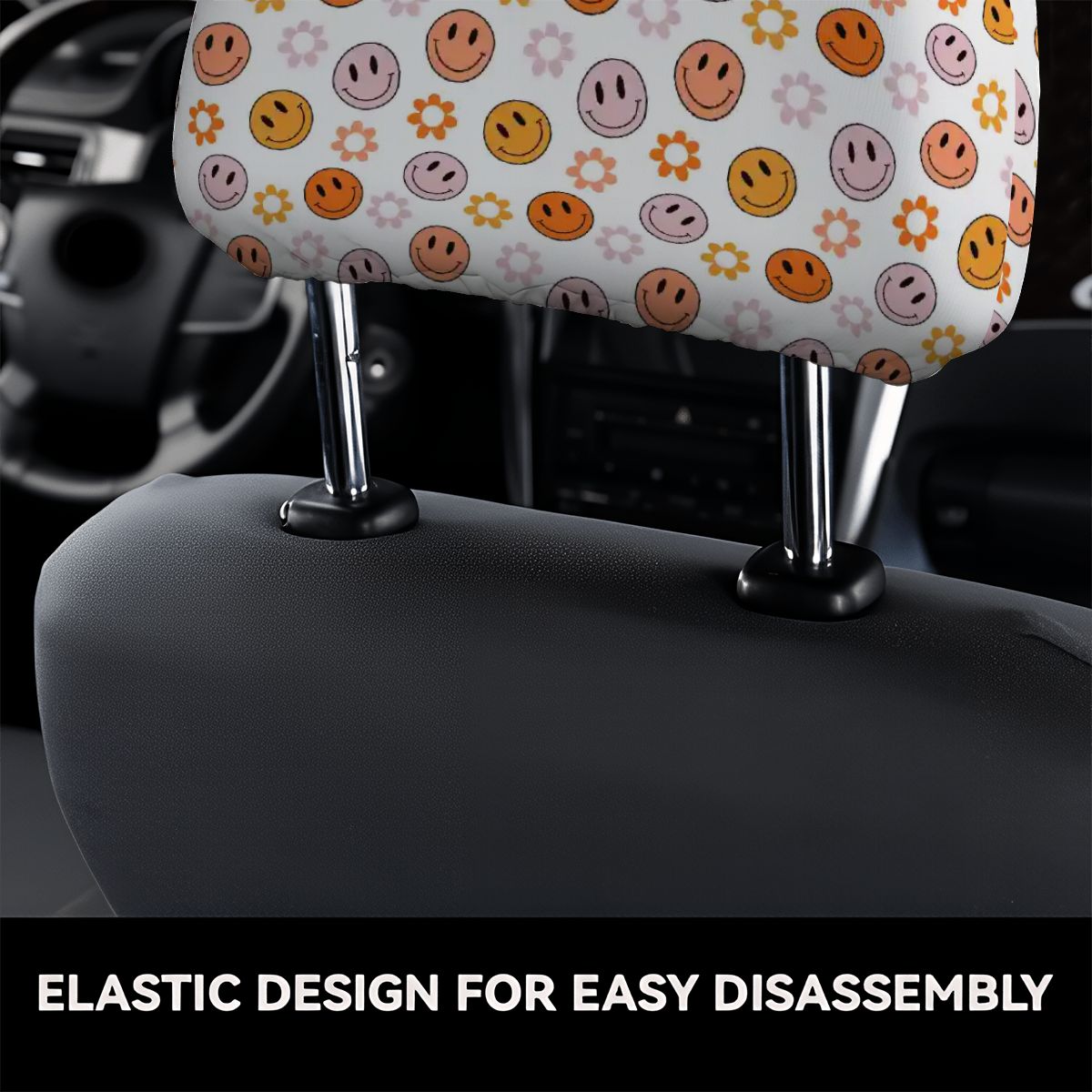 Car Headrest Cover 2pcs
