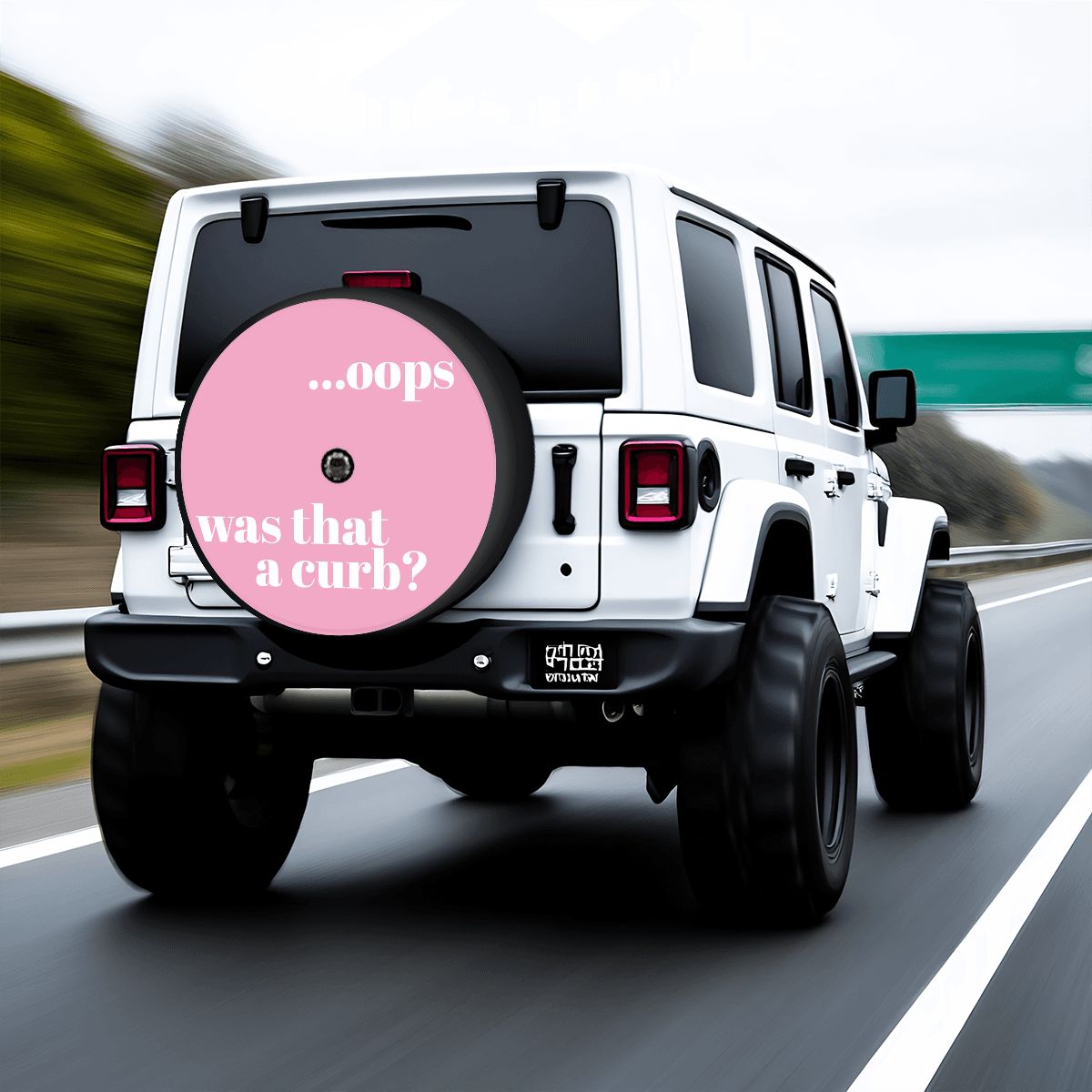 Spare Tire Cover with Camera Hole