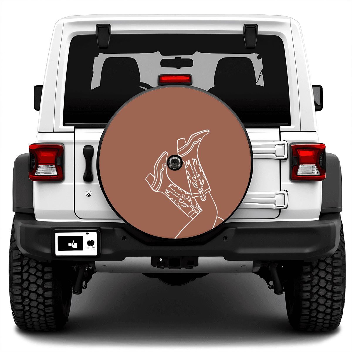 Spare Tire Cover with Camera Hole