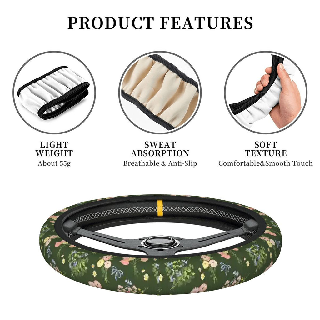 Thickened Elastic Car Steering Wheel Cover