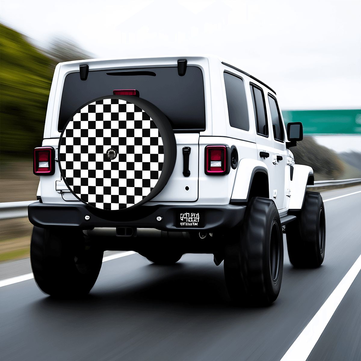 Spare Tire Cover with Camera Hole