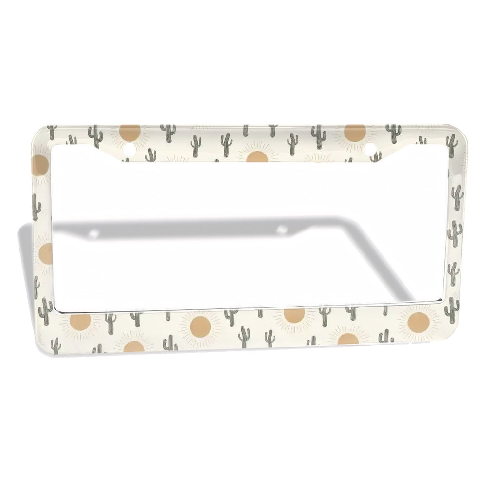 2-Hole Round License Plate Frames 2 pcs