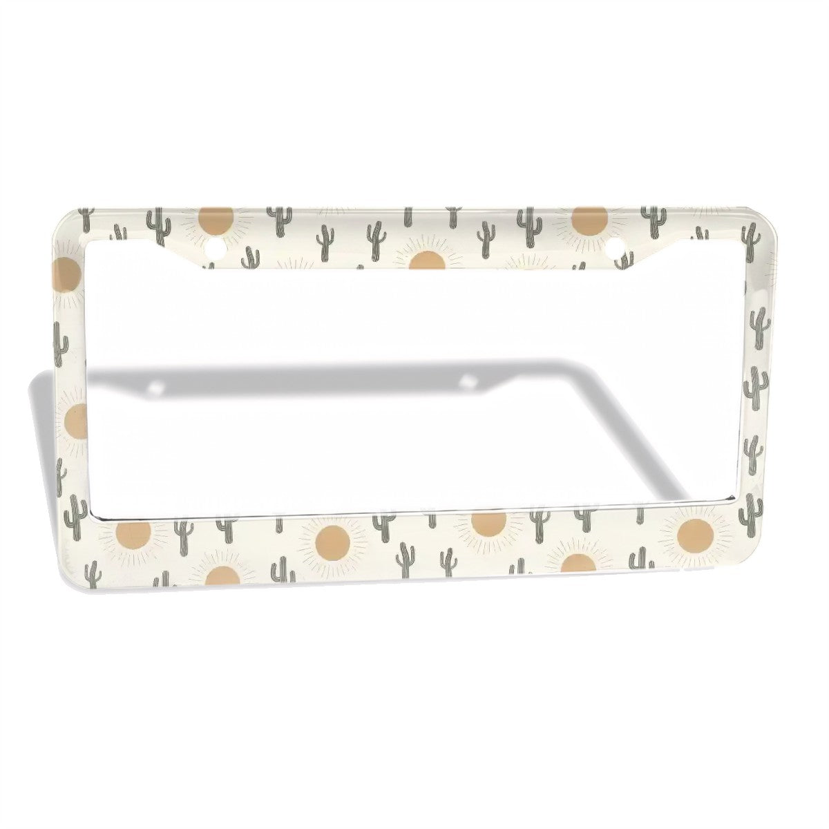 2-Hole Round License Plate Frames 2 pcs