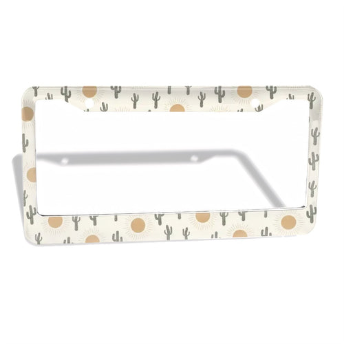 2-Hole Round License Plate Frames 2 pcs
