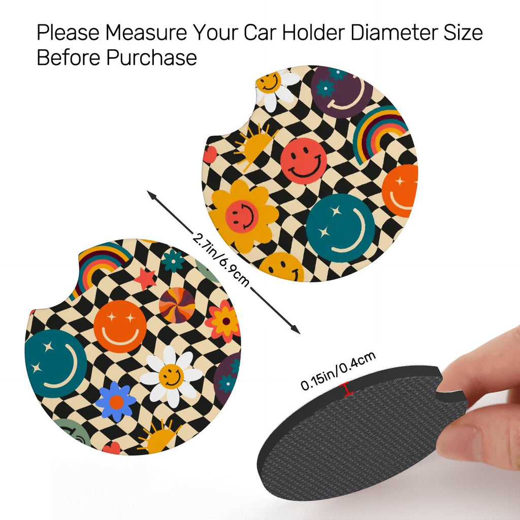 Neoprene Car Coasters 2 pcs
