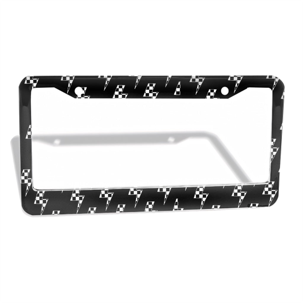 2-Hole Round License Plate Frames 2 pcs