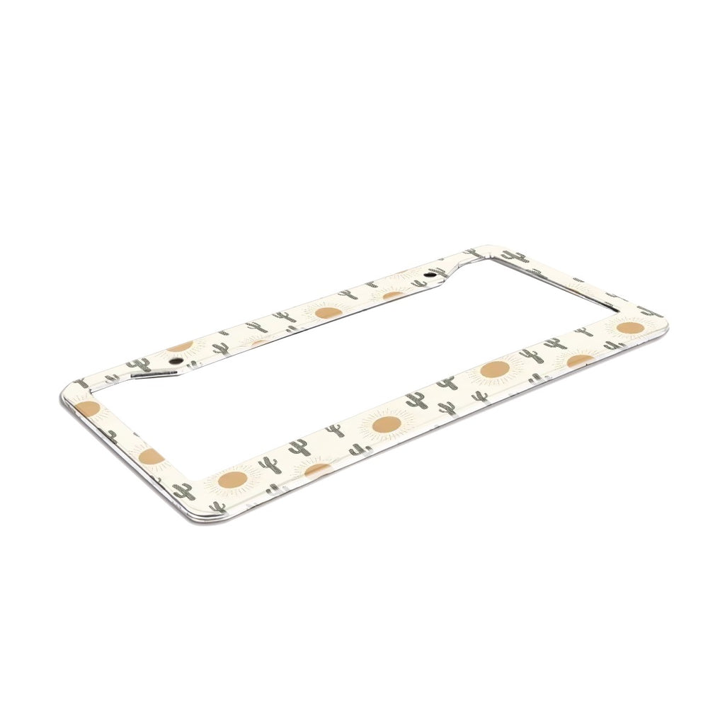 2-Hole Round License Plate Frames 2 pcs