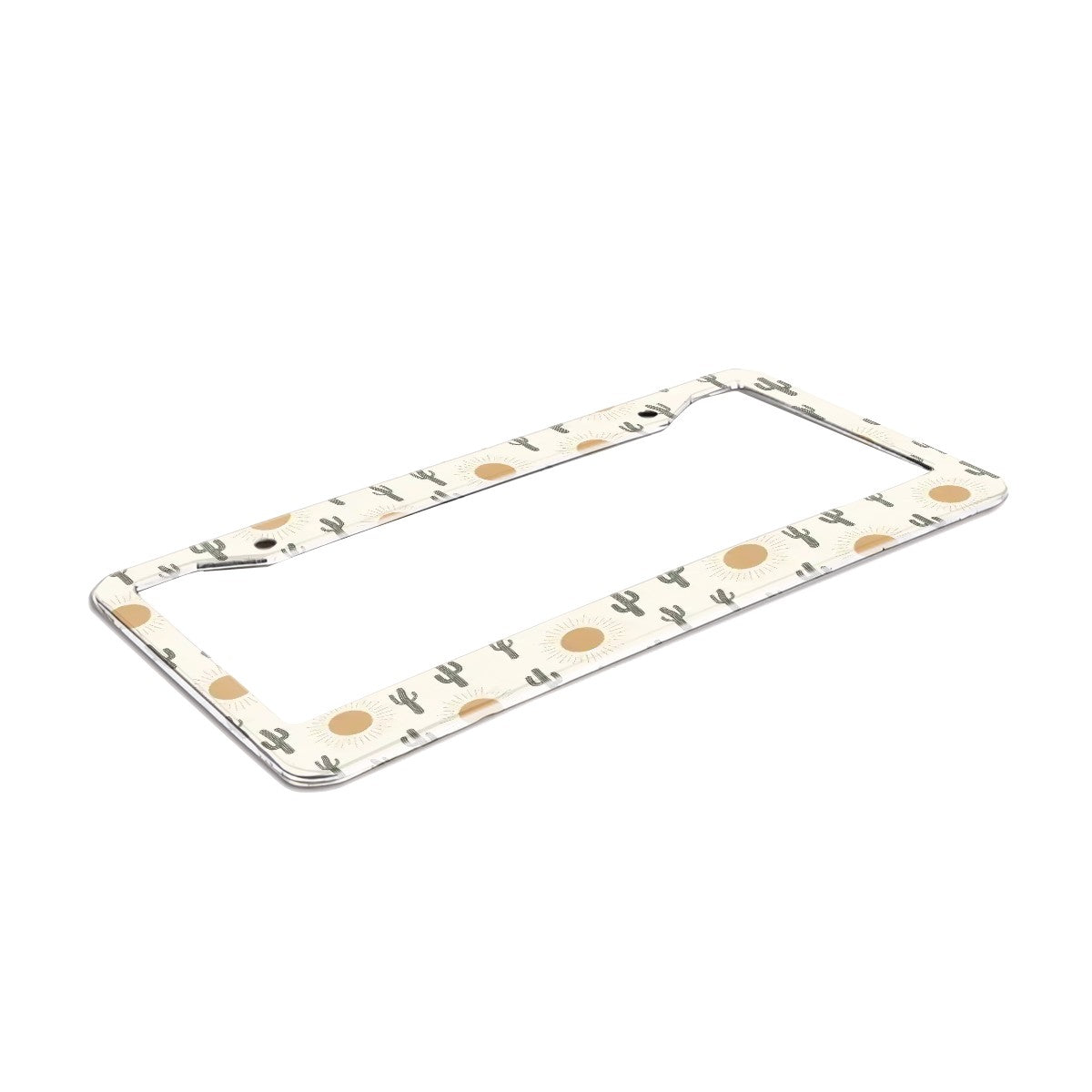 2-Hole Round License Plate Frames 2 pcs
