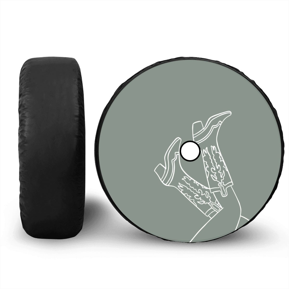 Spare Tire Cover with Camera Hole