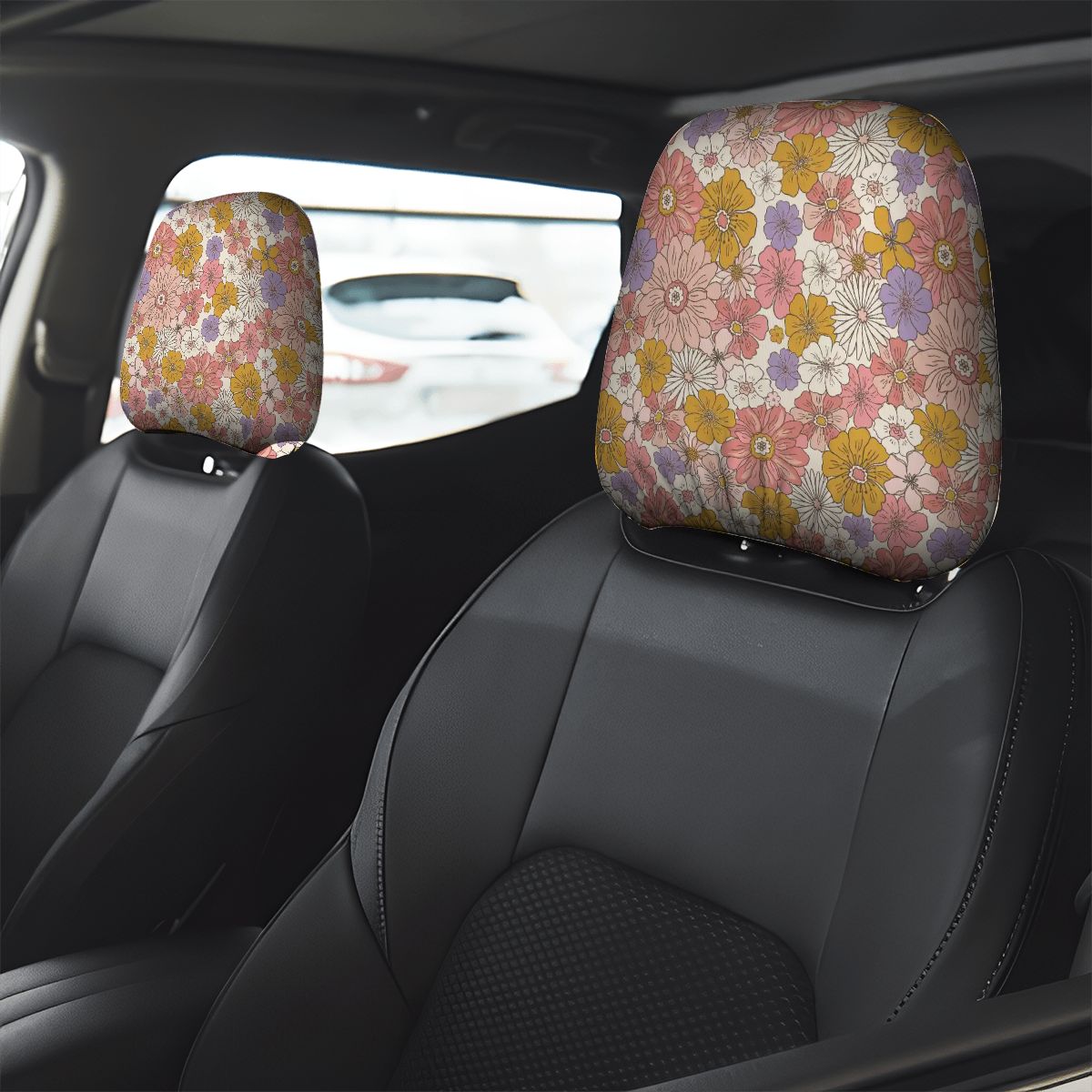 Car Headrest Cover 2pcs