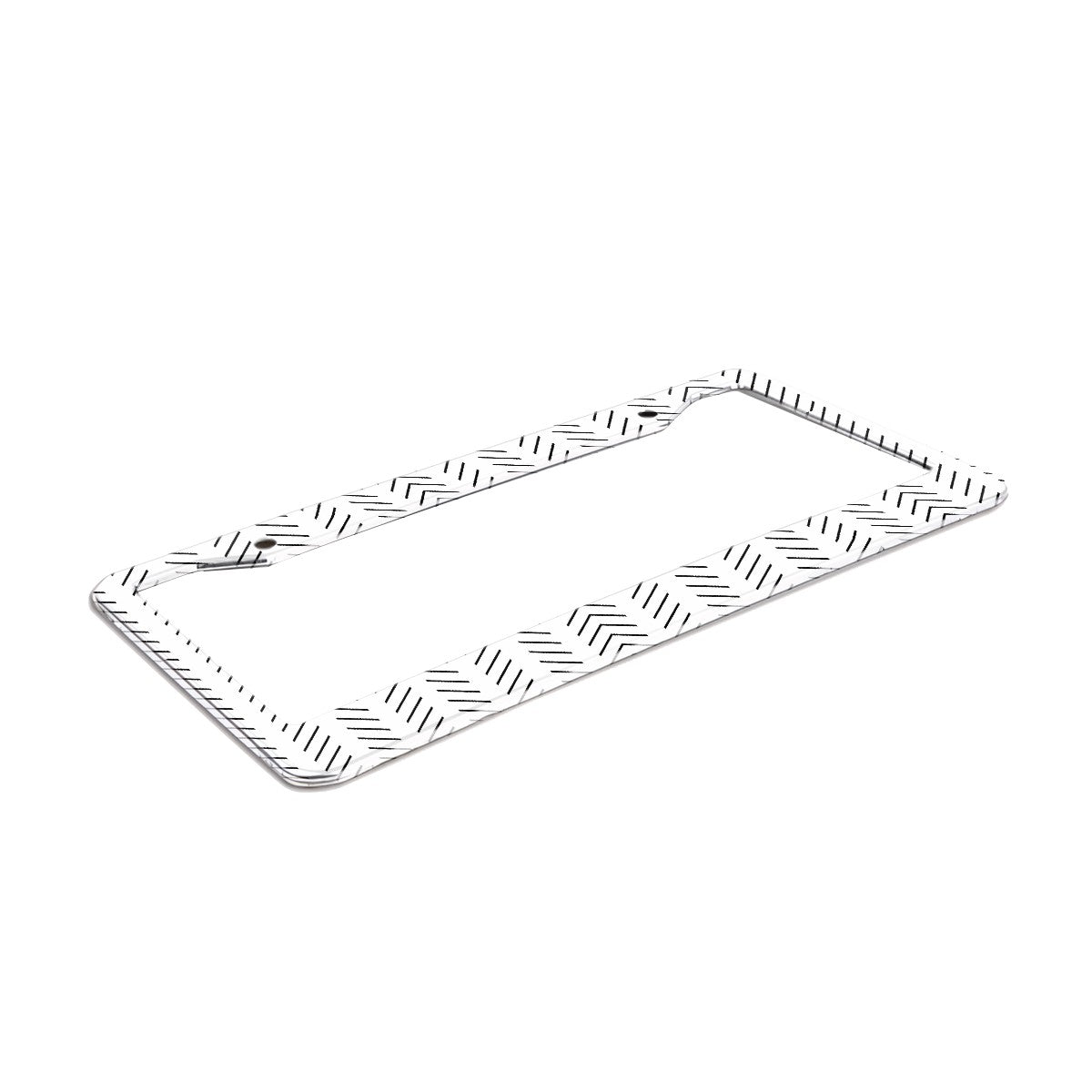 2-Hole Round License Plate Frames 2 pcs