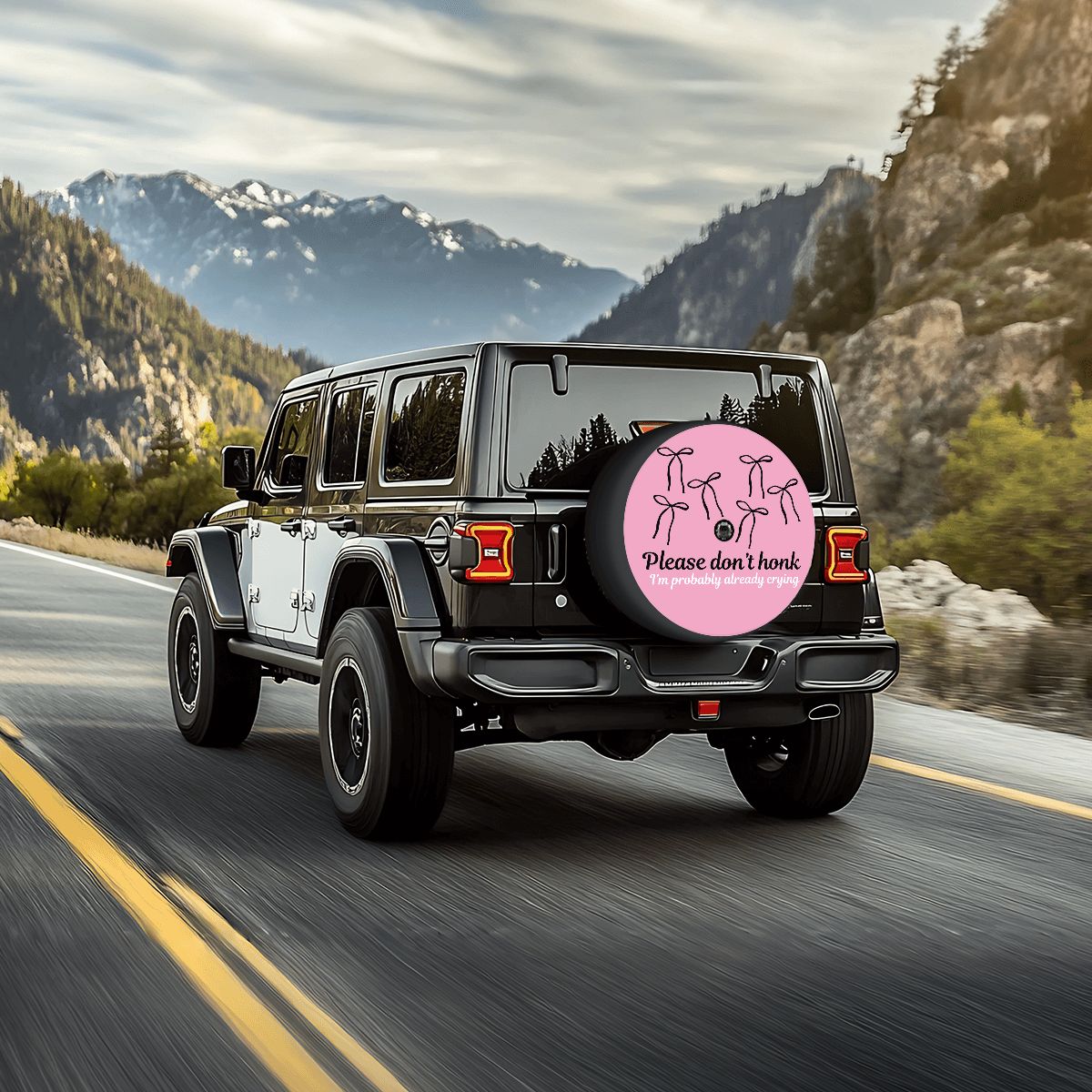 Spare Tire Cover with Camera Hole