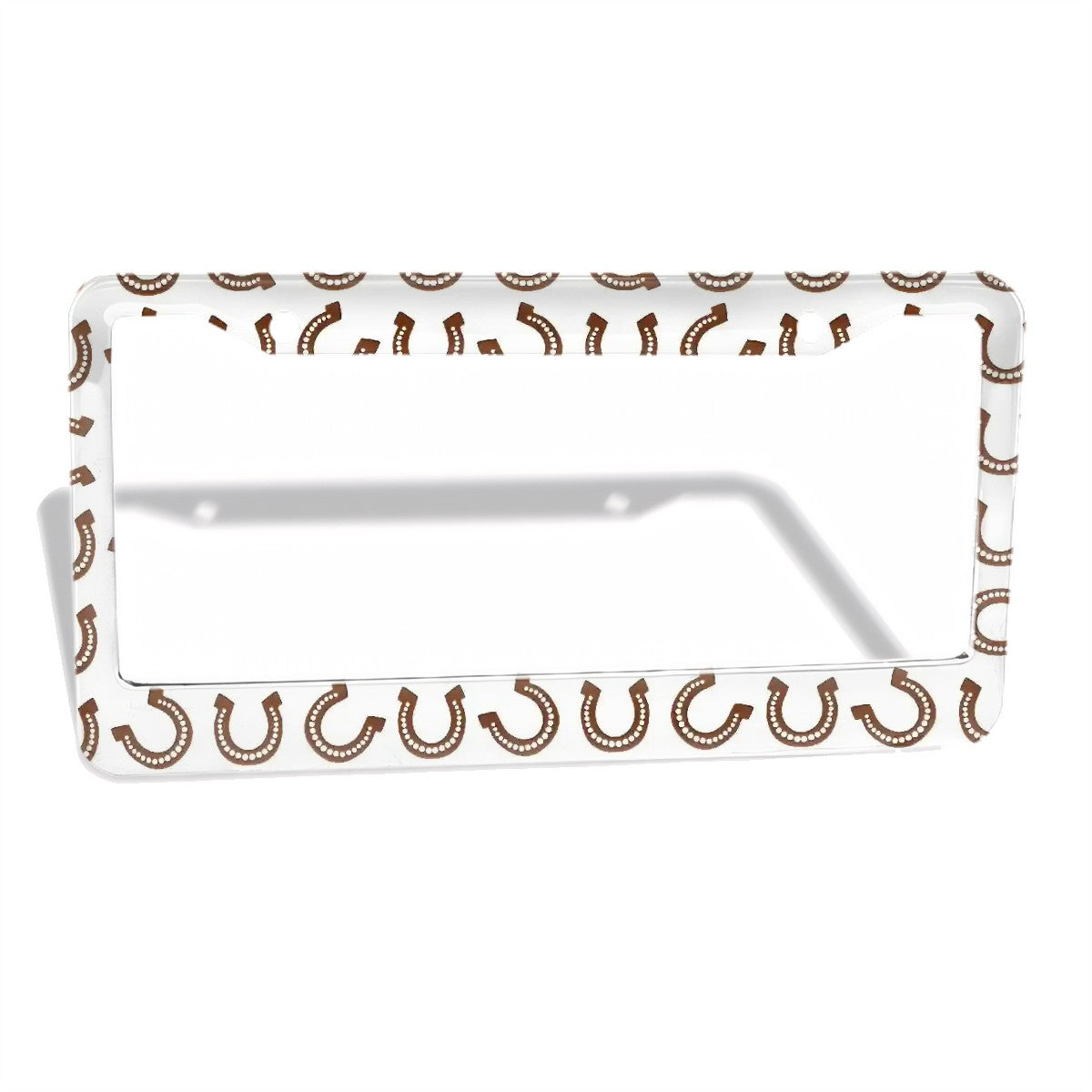 2-Hole Round License Plate Frames 2 pcs