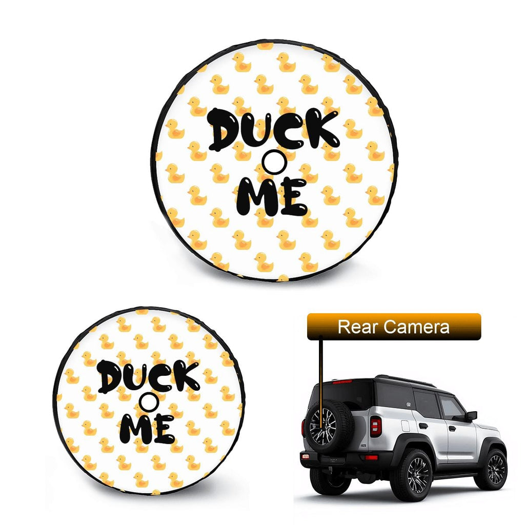 Custom order for Edward Spare Tire Cover with Camera Hole - duck me