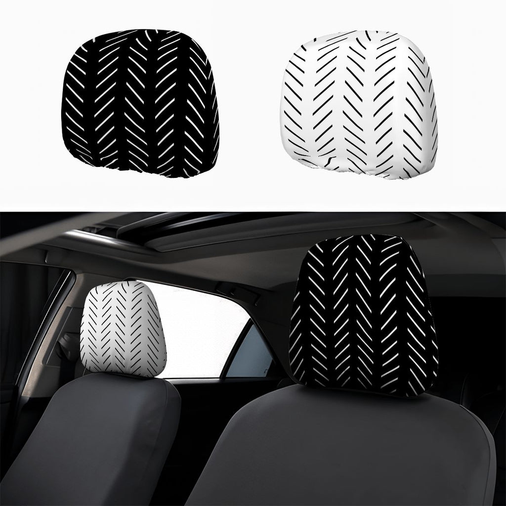 Car Headrest Cover 2pcs