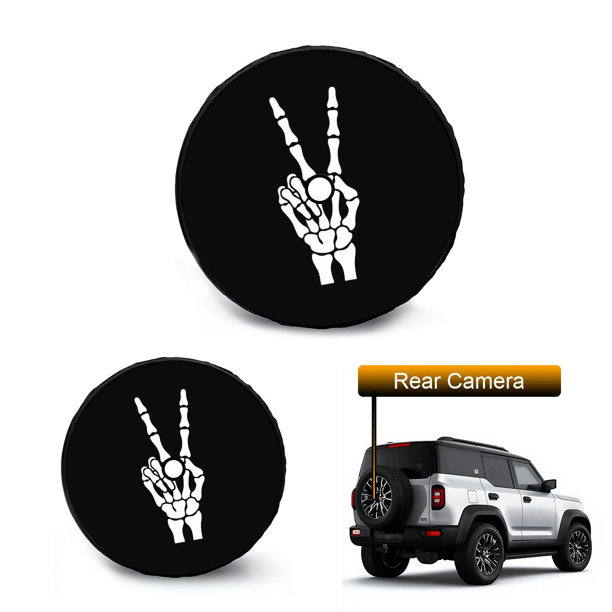 Spare Tire Cover with Camera Hole